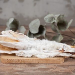 Kaninchenohren mit Fell, 100 g